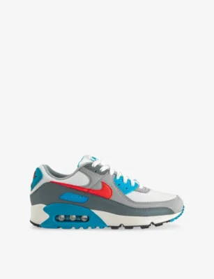 For Him Air Max III Leather and Mesh Trainers - 10 in COOL GREY INFRARED 23 LI – Mens | Trainers | Lace up trainers