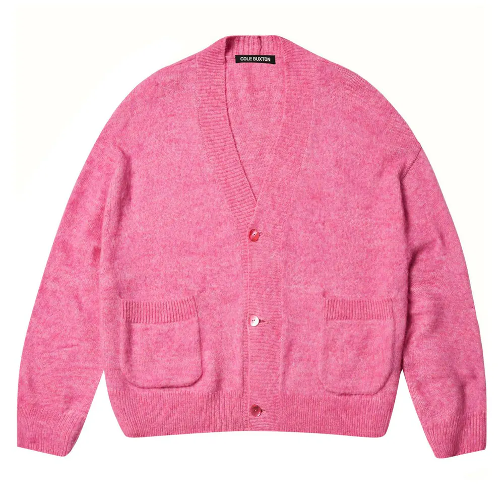 Cole Buxton Knit Cardigan in Pink – Clothing