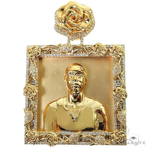 RINA - For Him CUSTOM CVD Custom Made 3D Memorial Pendant 68782 in Rose Gold – Pendant