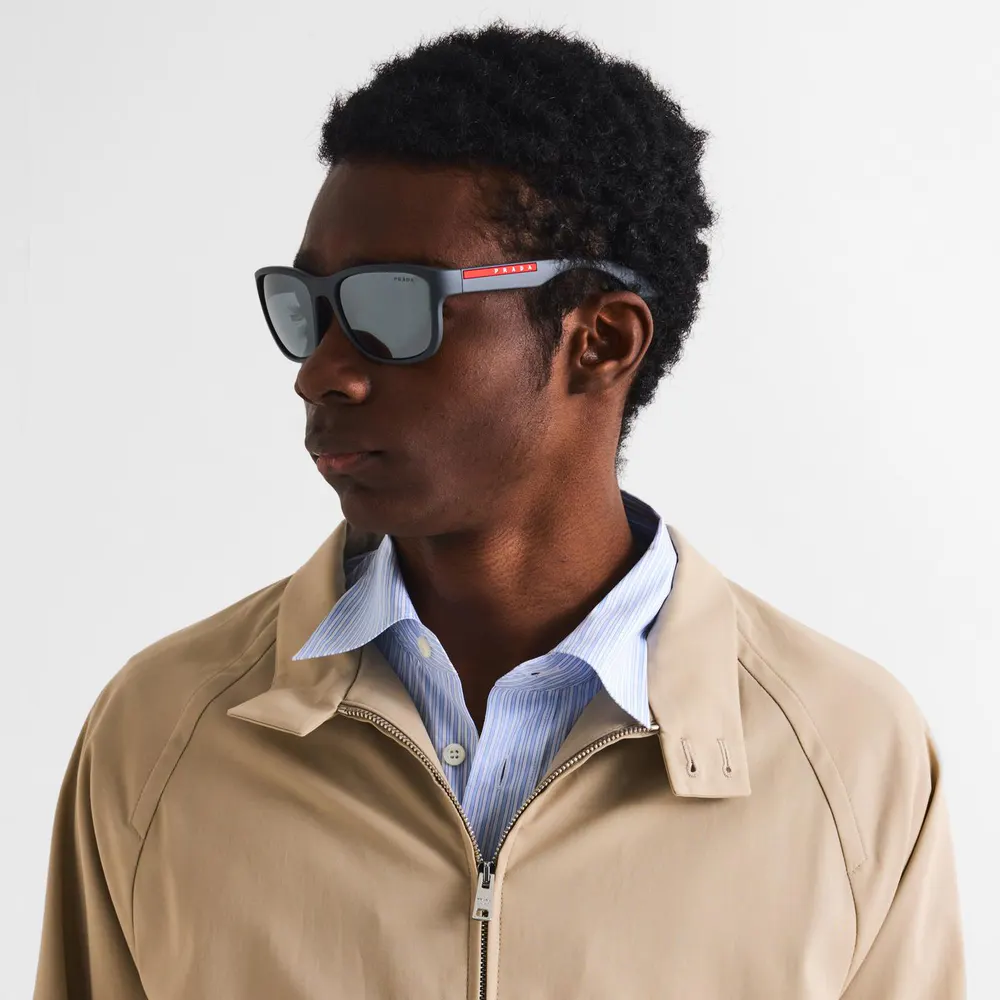 Prada Men's 0PS 01US Aviator Sunglasses detail 3