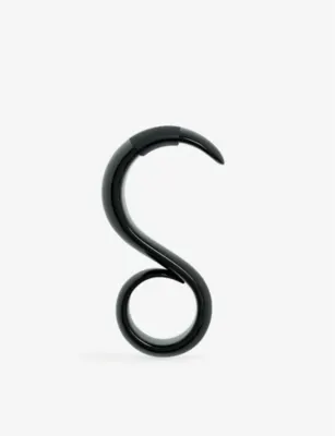 ALESSI Chrome-plated zamak key ring in BLACK – Mens | Keyrings
