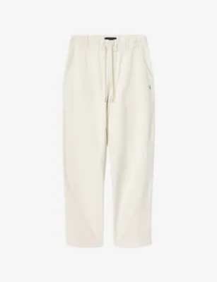 ALLSAINTS Asher Ramskull-Embroidered Cotton Jogging Bottoms - SAPPHIRE BLUE