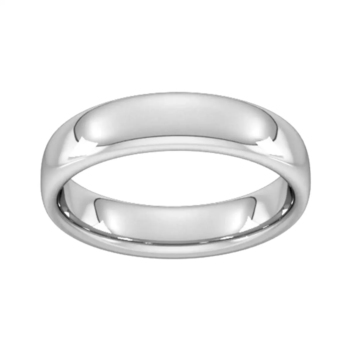For Him 5mm Slight Court Heavy Wedding Ring In 18 Carat Yellow Gold