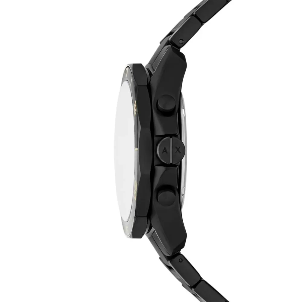Armani Exchange Chronograph Black Stainless Steel Mens Watch detail 2