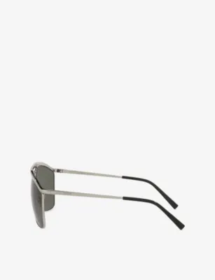SAINT LAURENT SL 820 Victoire Metal Sunglasses in SILVER, additional product view 3