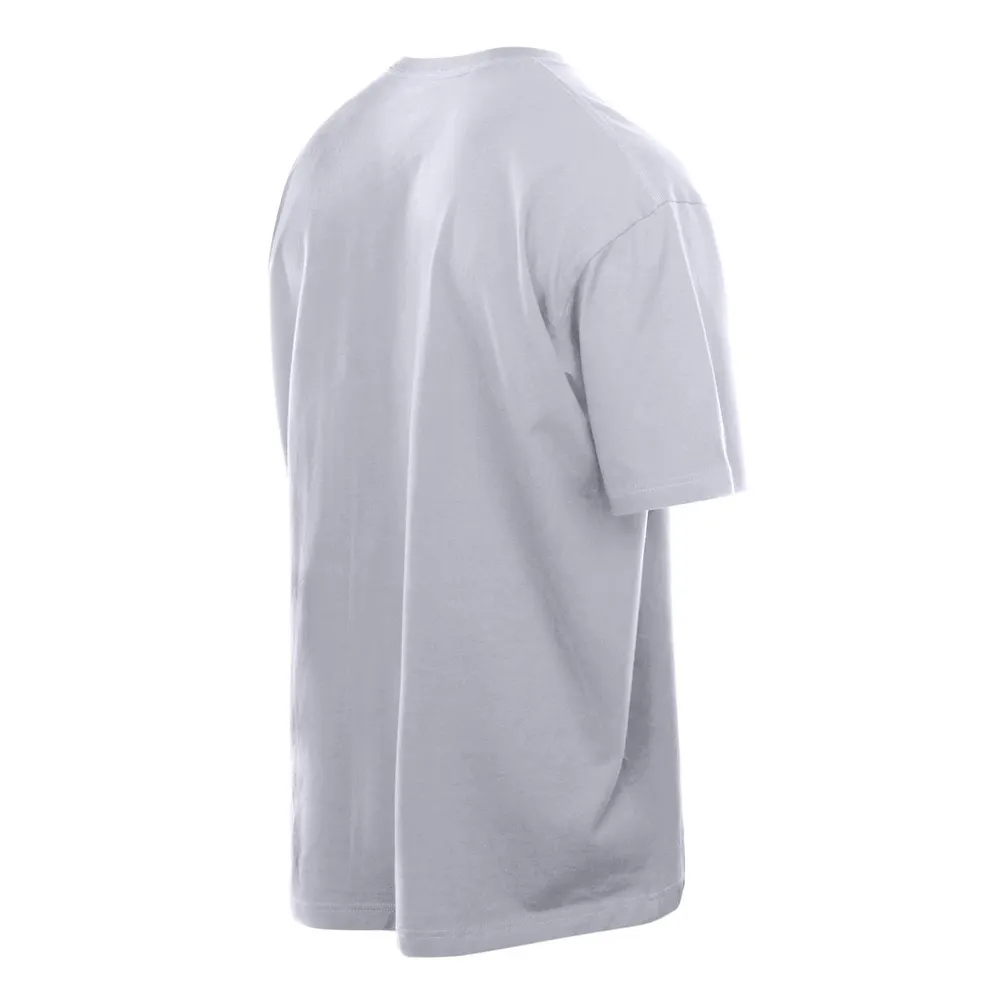 New Era Men's MLB Throwback Oversized T-Shirt in NY White, additional product view 2
