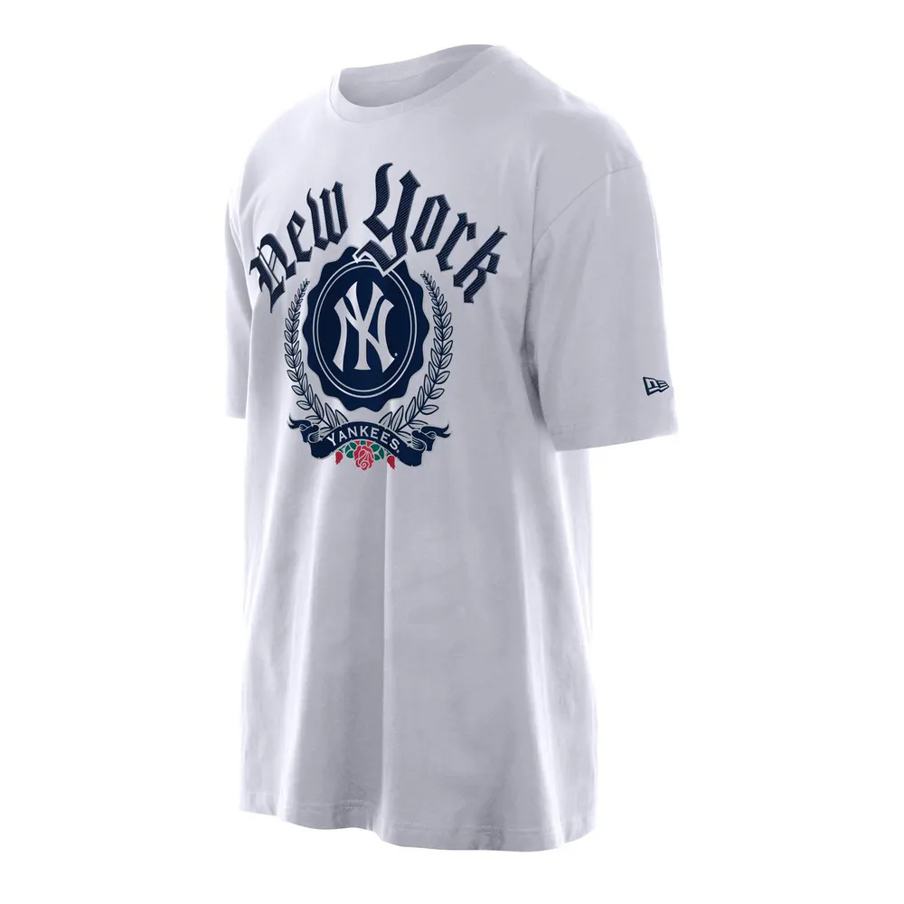 New Era Men's MLB Throwback Oversized T-Shirt in NY White – Clothing