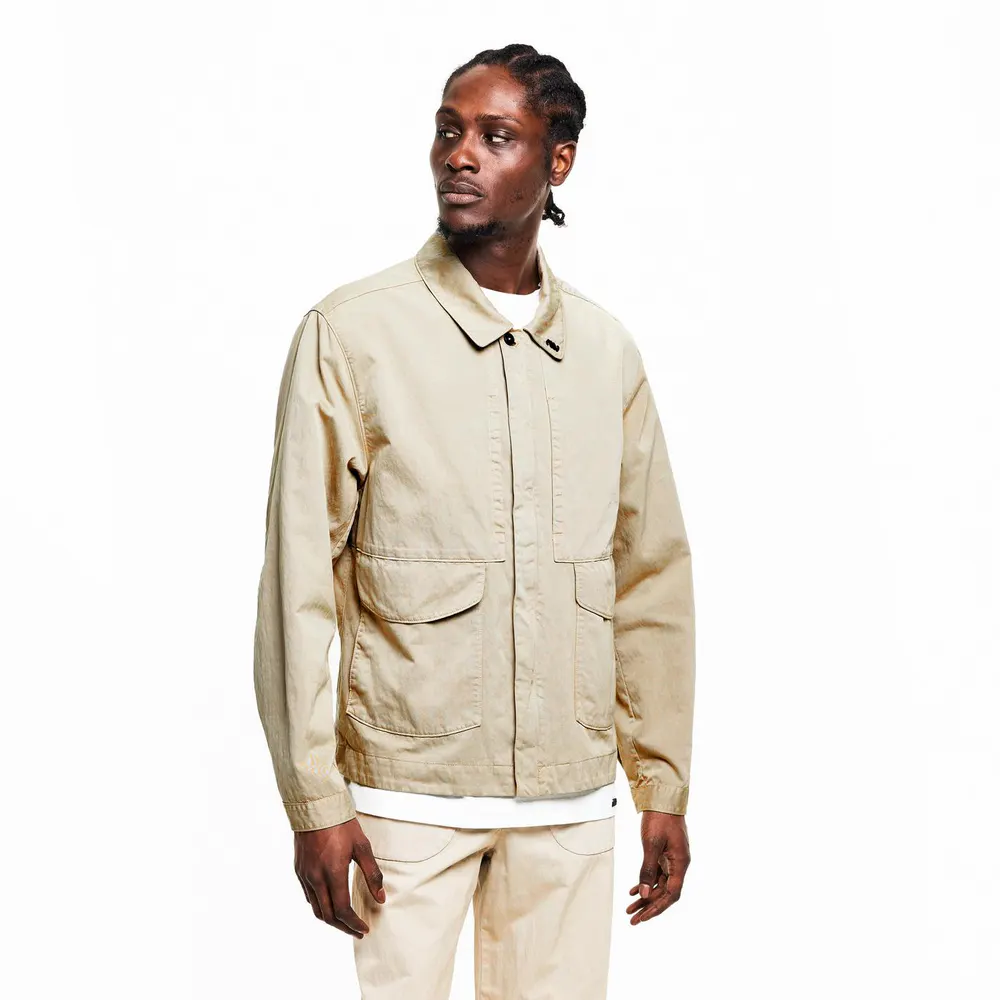 Massimo Osti Studio Men's Trama Softshell Jacket in Capers 652, additional product view 3