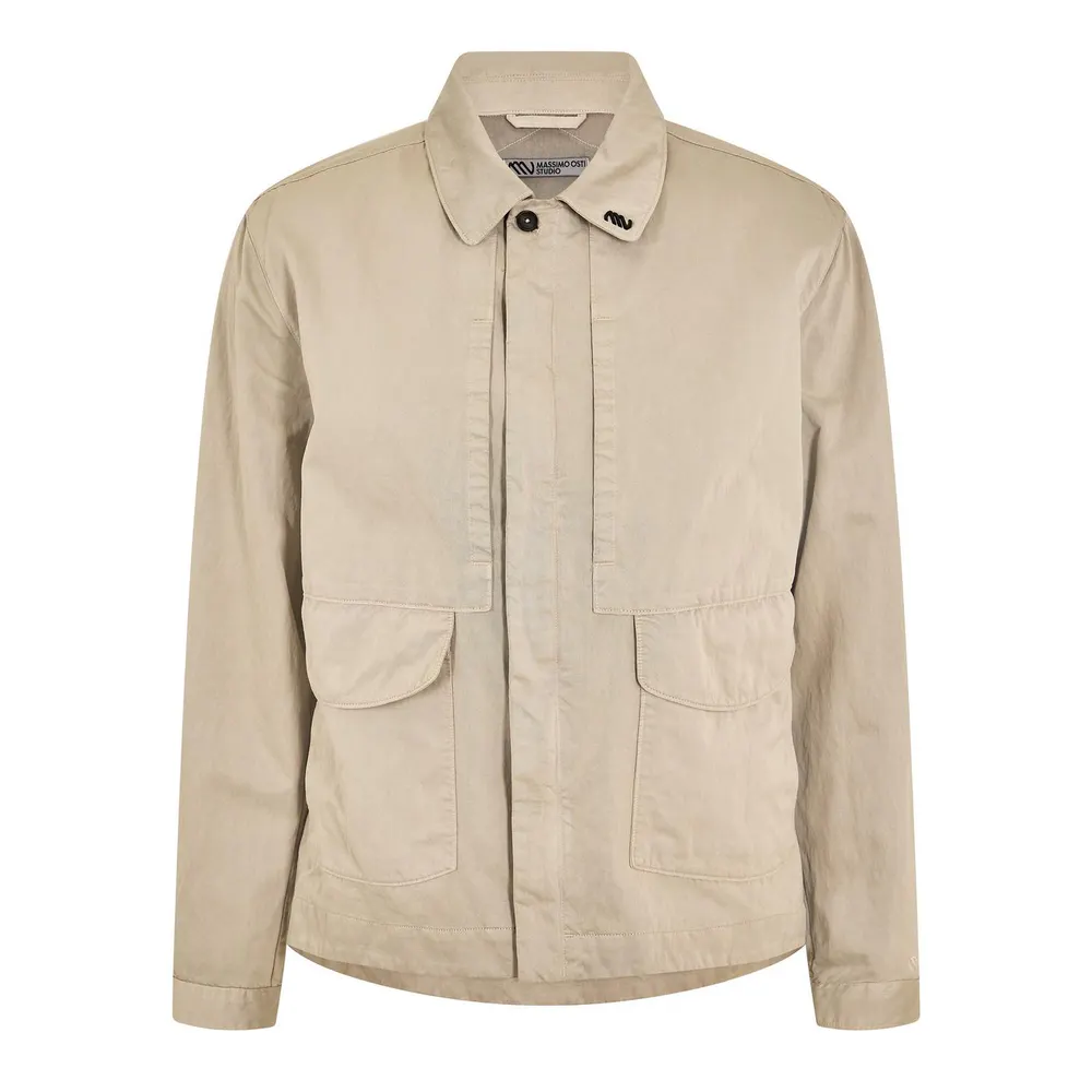 Massimo Osti Studio Men's Trama Softshell Jacket in Capers 652 – Clothing