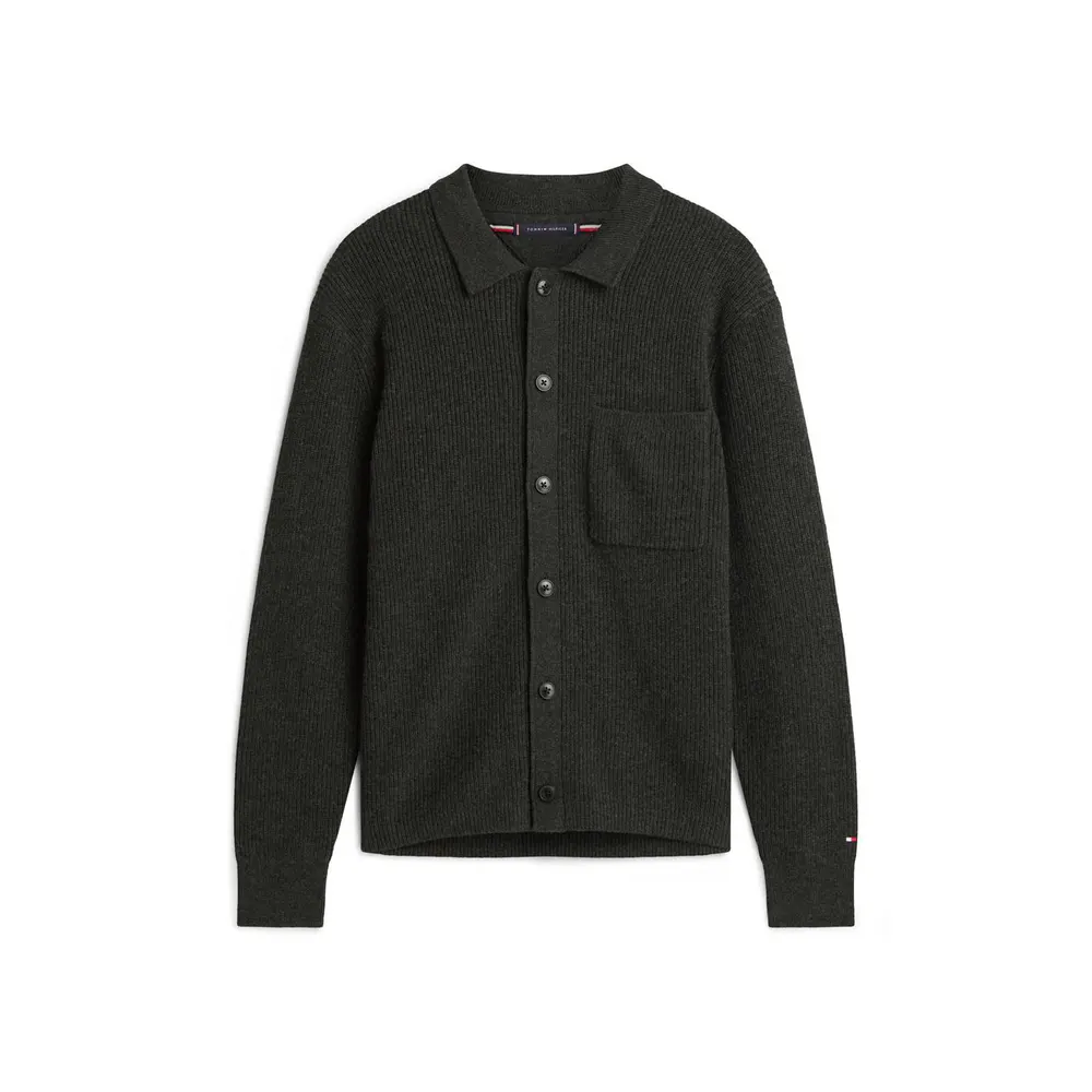 Tommy Hilfiger Men's Rib Button Cardigan