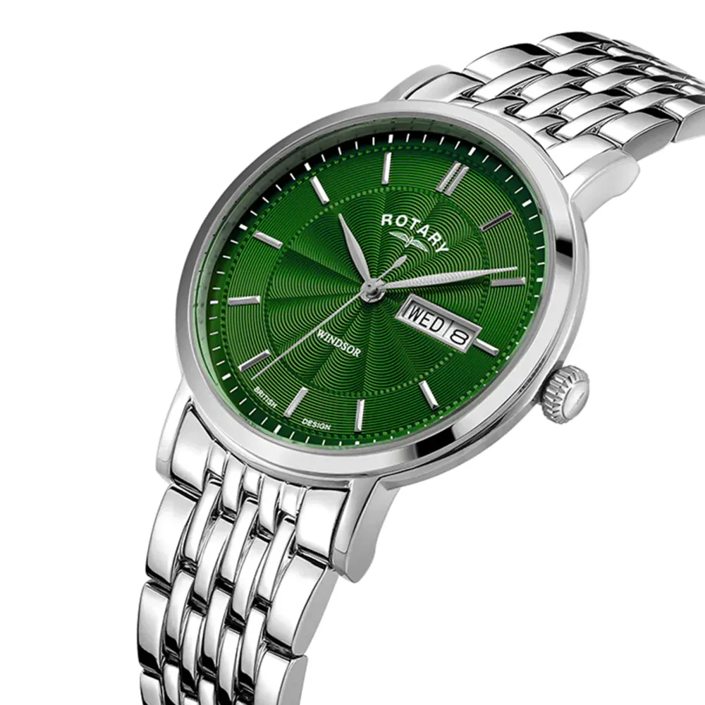 Rotary Heritage 37mm Mens Watch Green in Green, additional product view 2