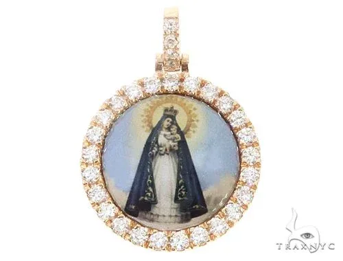 RINA - For Him FACTORY 14k Yellow Gold Diamond Photo Pendant 65027 in Rose Gold – Pendant