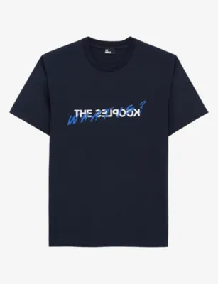 THE KOOPLES Logo-print crewneck cotton-jersey T-shirt - NAV01