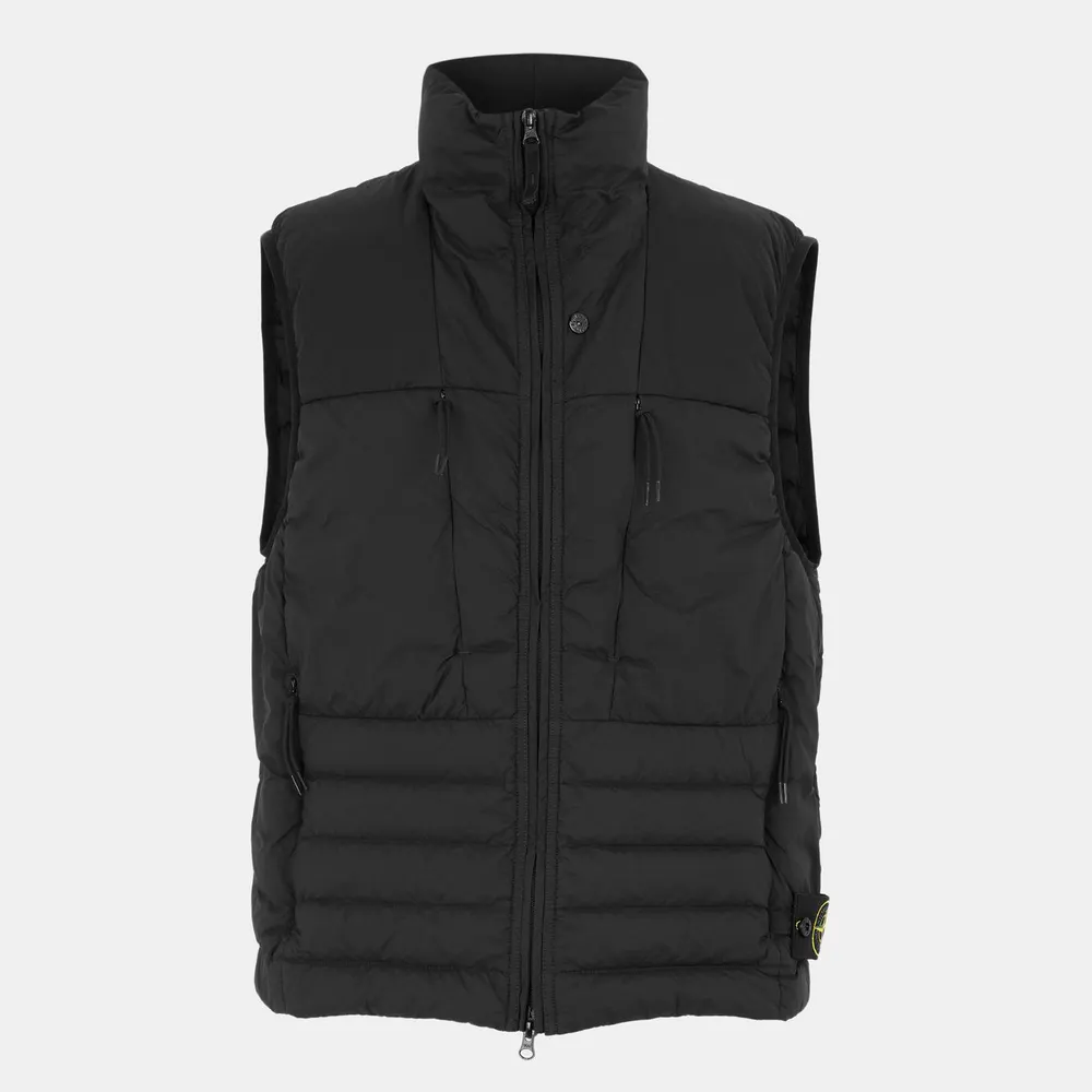 Stone Island Men's Loom Sleeveless Gilet in Nero V0029 – Clothing