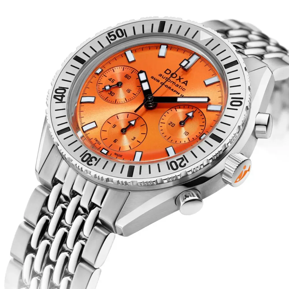 DOXA Sub 200 C-Graph II Professsional 42mm Watch in Orange, additional product view 2