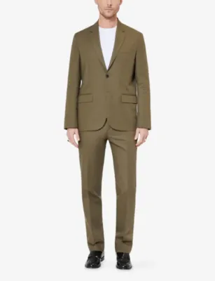 THE KOOPLES Lapel-Collar Single-Breasted Cotton and Linen-Blend Jacket detail 2