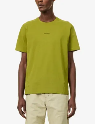 SALOMON Trackline Short-Sleeve Woven T-Shirt in Cardamon Seed, additional product view 3