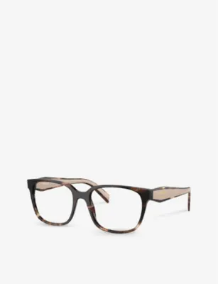 PRADA PR 17ZV rectangle-frame acetate glasses detail 2