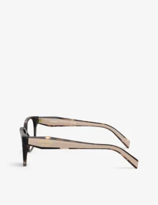 PRADA PR 17ZV rectangle-frame acetate glasses detail 3