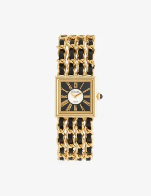 REFor Him WATCHES Pre-Loved Chanel Mademoiselle 18ct Yellow Gold and Mother-of-Pearl Quartz Watch 22.5mm