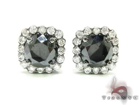 RINA - For Him FACTORY Heiress Black Diamond Earrings 11969 in Rose Gold – Earrings