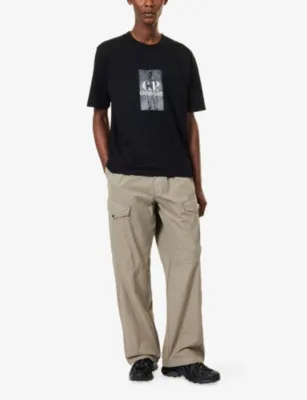 CP COMPANY Digital Sailor Embroidered Cotton T-Shirt detail 2
