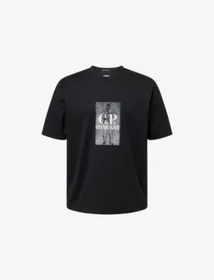 CP COMPANY Digital Sailor Embroidered Cotton T-Shirt