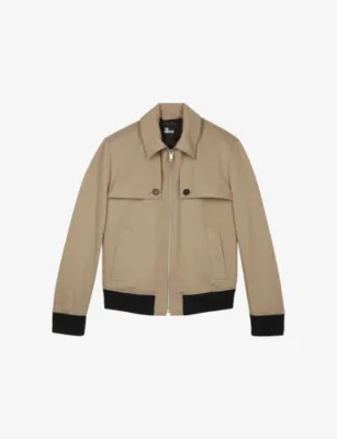 THE KOOPLES Side-Pocket Zip-Up Cotton Jacket