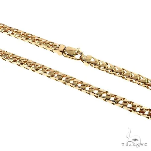 JALGAS - ASTOURIAN 18K Yellow Gold Solid Franco Chain 5mm 67158 in 28 Inches – Chain