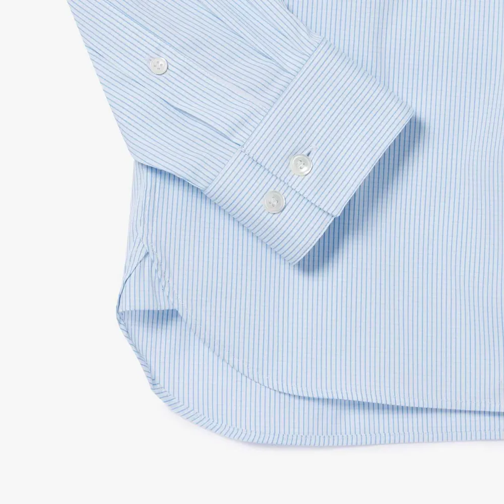 Lacoste Slim-Fit Plaid Poplin Shirt detail 3
