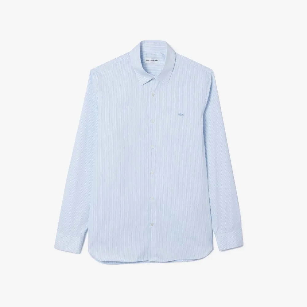 Lacoste Slim-Fit Plaid Poplin Shirt