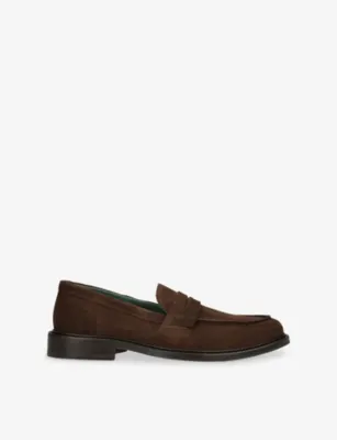 VINNY'S Townee Suede Loafers - EUR 44 / 10 UK MEN in Dark Brown – Mens | Loafers