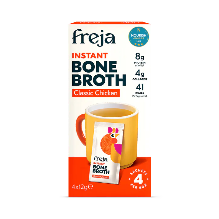 Freja Instant Bone Broth Sachets Classic Chicken 4x 12g