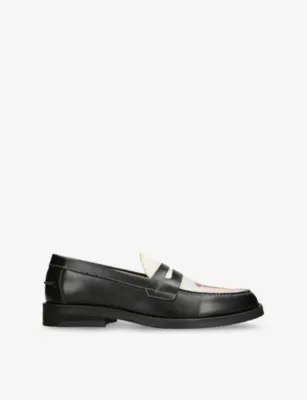 DUKE & DEXTER Wilde Advanced Guard Leather Loafers - EUR 42 / 8 UK MEN in BLACK/COMB – Mens | Loafers