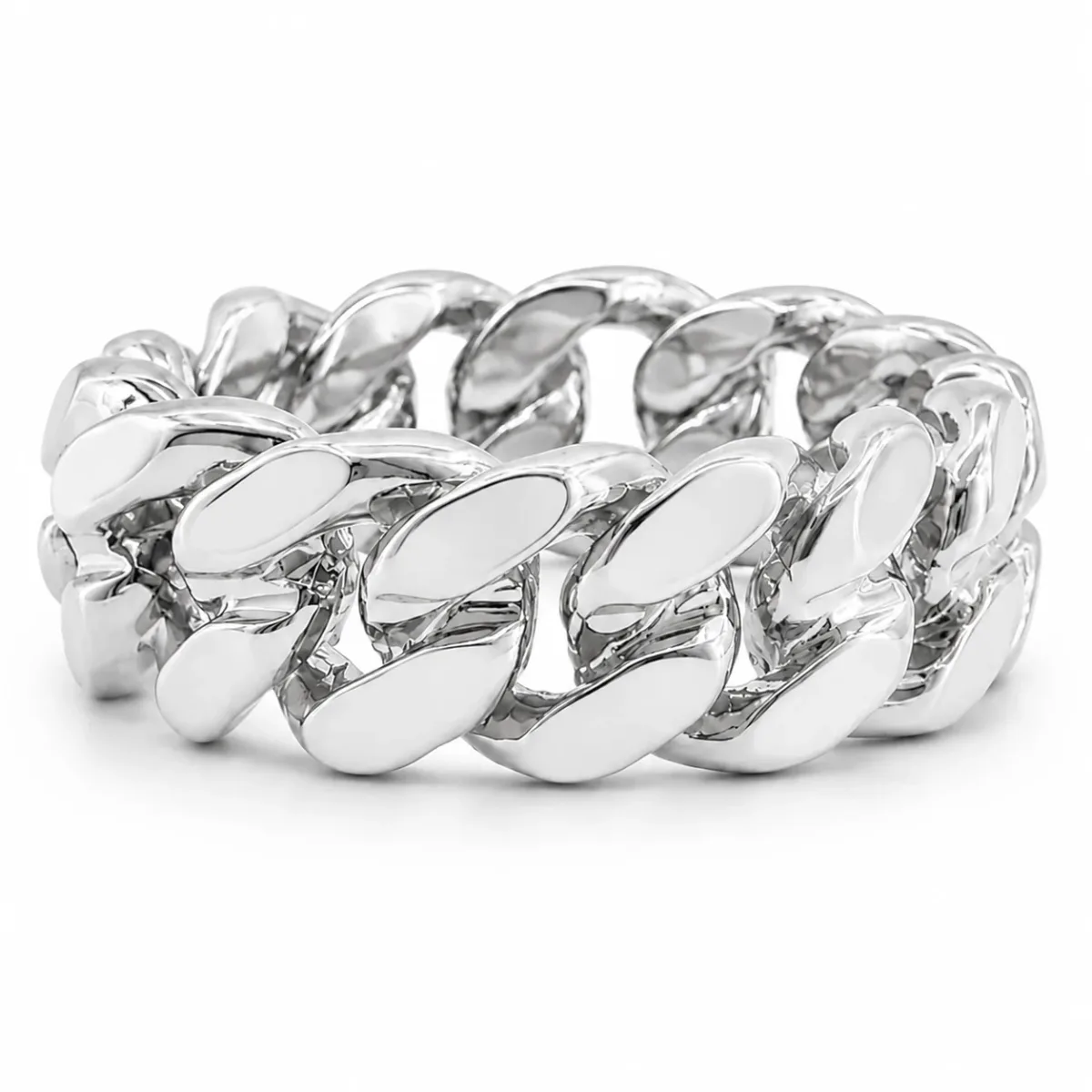 RINA - For Him FACTORY 14k Gold 6mm Miami Cuban Link Ring 45420 in White Gold / 10 – Ring