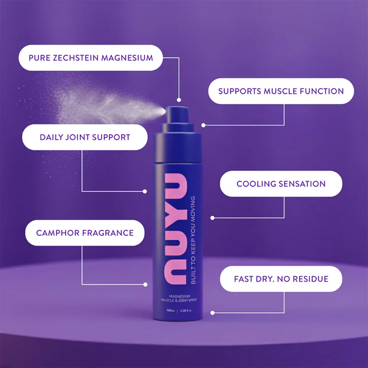 NUYU Magnesium Spray Muscle & Joint - Audio Playlist Included detail 2