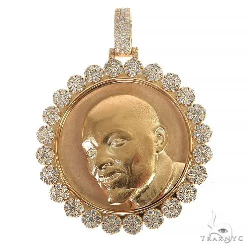 RINA - For Him CUSTOM Custom Made Memorial Diamond Frame Pendant 67989 in Rose Gold – Pendant