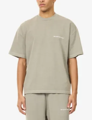 MKI MIYUKI-ZOKU Uniform Crewneck Cotton-Jersey T-Shirt detail 3