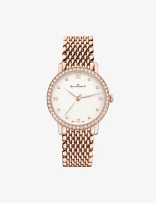 BLANCPAIN Villeret Ultraplate Red-Gold Automatic Watch 29.2mm in RED GOLD – Jewellery & Watches | Mens luxury watches