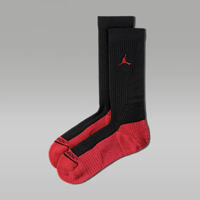 Jordan Elite Crew Socks (1 Pair) - Black/University Red/University Red