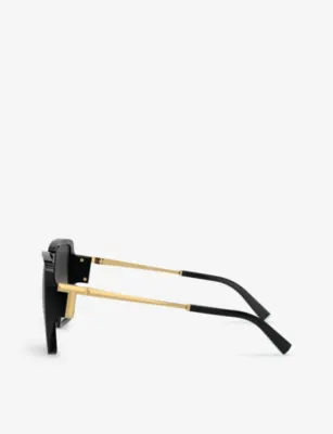 TIFFANY & CO TF4212U square-frame acetate and metal sunglasses in BLACK, additional product view 3
