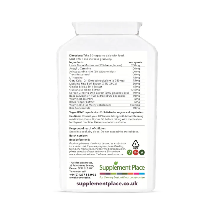 Supplement Place Nootropic Complex | 240 Capsules detail 2