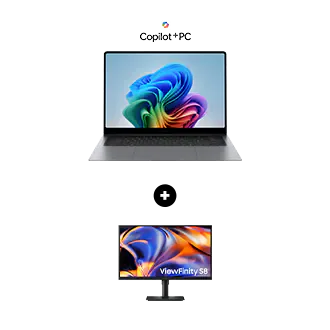 Samsung Premium Student Laptop + Monitor Bundle