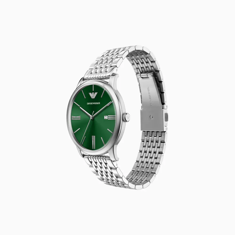 Emporio Armani Chronograph Quartz 42mm Mens Watch and Bracelet Set detail 2