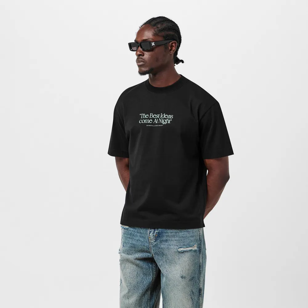 Off White Men's Best Ideas Cotton Short Sleeve Crew Neck T-Shirt detail 3