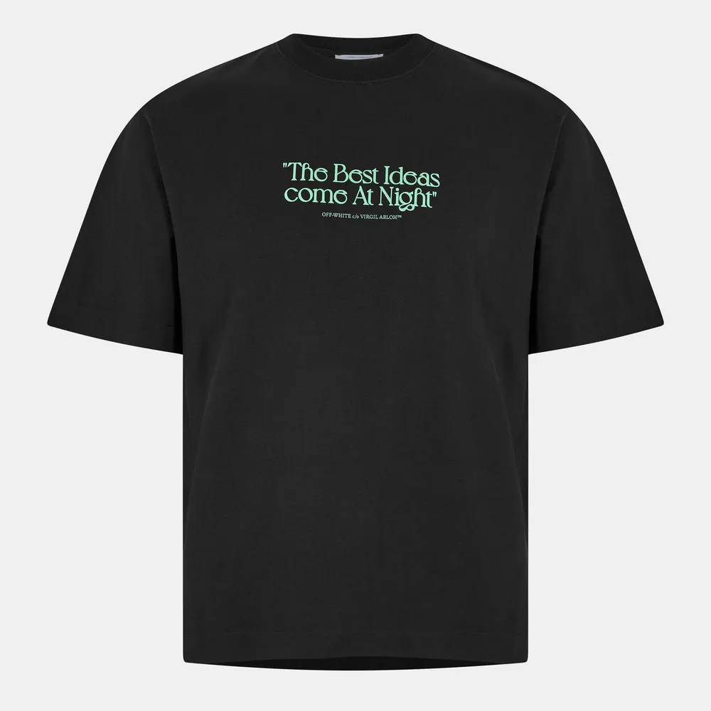 Off White Men's Best Ideas Cotton Short Sleeve Crew Neck T-Shirt