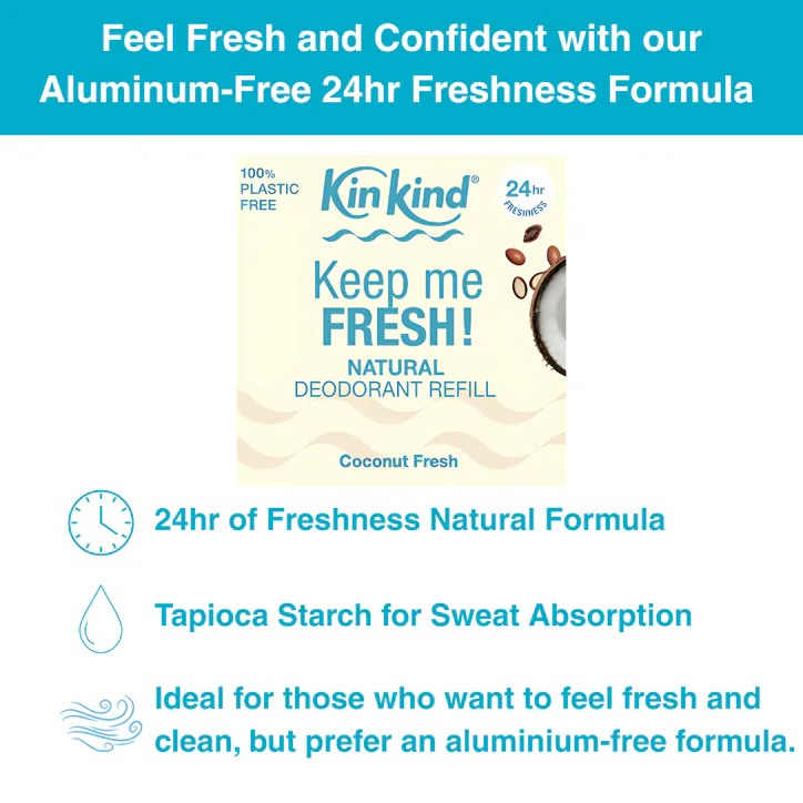 KinKind Keep me FRESH! Coconut Fresh Refill for Natural Deodorant detail 2