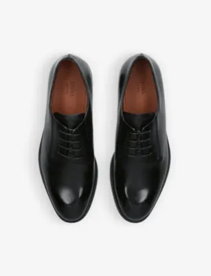 ZEGNA Torino tonal-stitching leather Oxford shoes - EUR 40 / 6 UK MEN in BLACK, additional product view 2