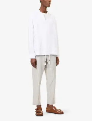 ORLEBAR BROWN Sonoran Seersucker Cotton Trousers detail 2