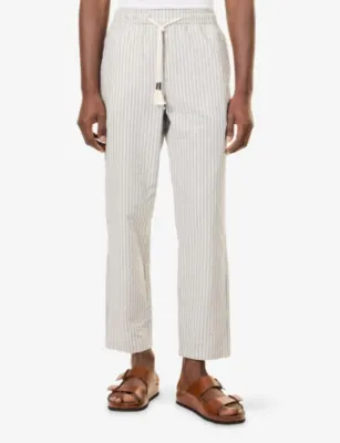 ORLEBAR BROWN Sonoran Seersucker Cotton Trousers detail 3